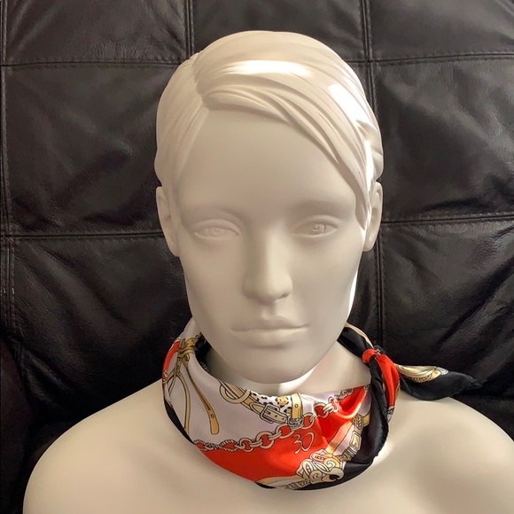 COPY - New silk fancy scarf, face mask, headband - Picture 3 of 7